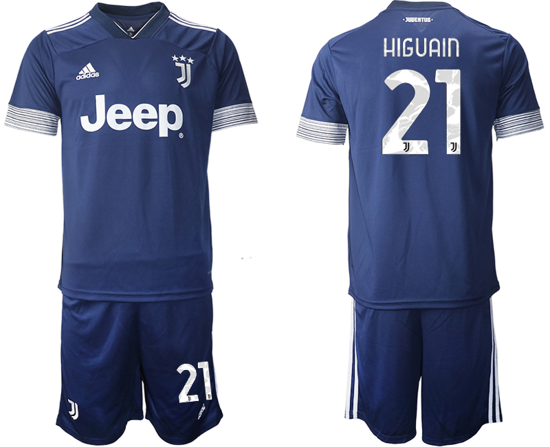 Men 2020-2021 club Juventus away #21 blue Soccer Jerseys